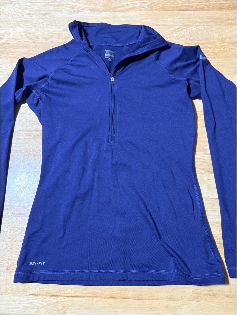 Nike Pro Women’s Purple Dri-FIT Half Zip Pullover Size M